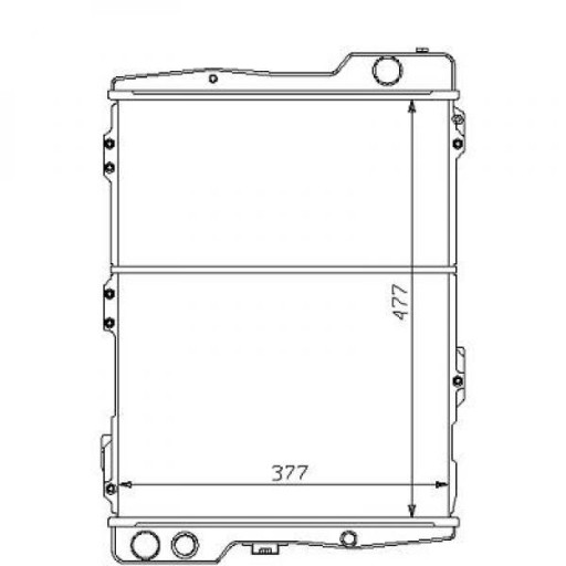 Radiateur Refroidissement Du Moteur 558 X 377 Pour Boite Manuelle De 1996 Jusqu'à la phase suivante - Pièces auto Maroc