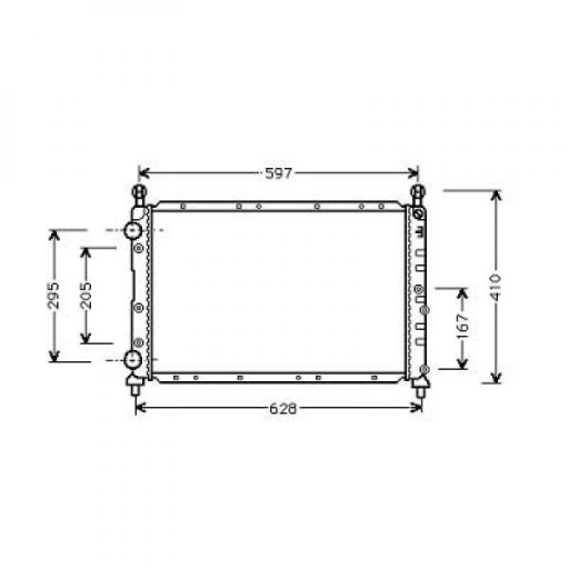 Radiateur Refroidissement Du Moteur 558 X 378 X 34 Pour Boite Manuelle De 1999 Jusqu'à la phase suivante - Pièces auto Maroc