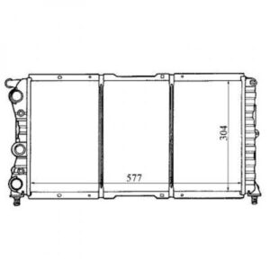 Radiateur Refroidissement Du Moteur 577 X 304 Pour Boite Manuelle De 1993 Jusqu'à la phase suivante - Pièces auto Maroc
