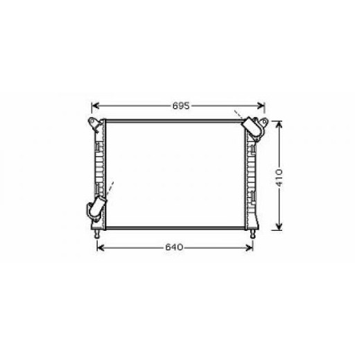 Radiateur Refroidissement Du Moteur 577 X 397 Pour Boite Manuelle De 2001 À 2006 - Pièces auto Maroc