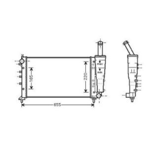 Radiateur Refroidissement Du Moteur 580 X 317 X 18 - Pièces auto Maroc