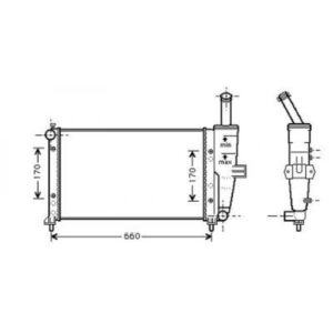 Radiateur Refroidissement Du Moteur 580 X 320 X 23 Pour : Carello De 1999 À 2003 - Pièces auto Maroc