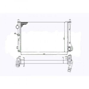 Radiateur Refroidissement Du Moteur 580 X 322 X 34 De 2003 Jusqu'à la phase suivante - Pièces auto Maroc