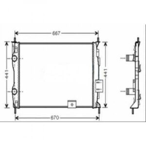 Radiateur Refroidissement Du Moteur 585 X 451 X 18 De 2007 Jusqu'à la phase suivante - Pièces auto Maroc