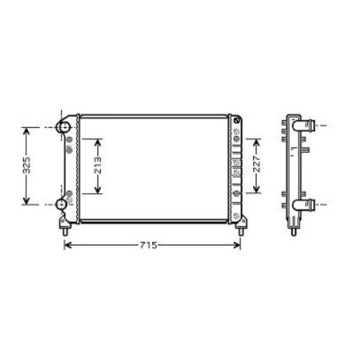 Radiateur Refroidissement Du Moteur 590 X 316 X 18 Pour Boite Manuelle De 2001 Jusqu'à la phase suivante - Pièces auto Maroc