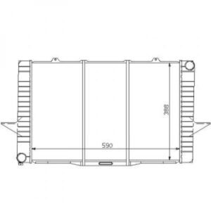 Radiateur Refroidissement Du Moteur 590 X 388 Pour Boite Manuelle De 1996 À 1998 - Pièces auto Maroc