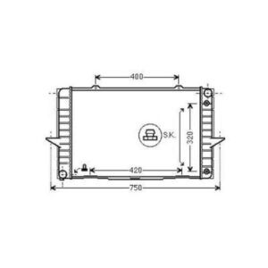 Radiateur Refroidissement Du Moteur 590 X 388 X 40 - Pièces auto Maroc