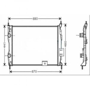 Radiateur Refroidissement Du Moteur 590 X 451 X 18 De 2007 Jusqu'à la phase suivante - Pièces auto Maroc