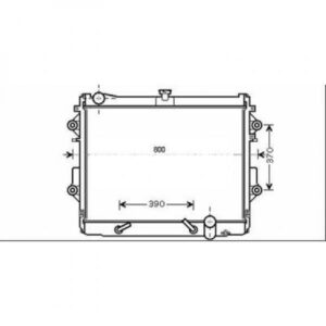 Radiateur, Refroidissement Du Moteur 590 X 712 De 2008 Jusqu'à la phase suivante - Pièces auto Maroc