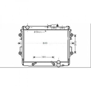 Radiateur Refroidissement Du Moteur 590 X 712 De 2008 Jusqu'à la phase suivante - Pièces auto Maroc