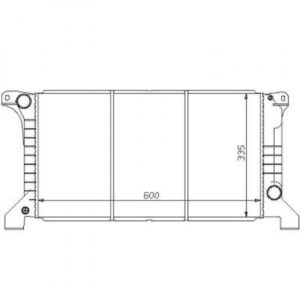 Radiateur Refroidissement Du Moteur 600 X 335 Pour Boite Manuelle De 1991 À 1994 - Pièces auto Maroc