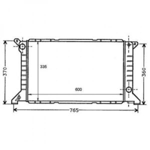 Radiateur Refroidissement Du Moteur 600 X 335 Pour Boite Manuelle De 1994 À 1999 - Pièces auto Maroc
