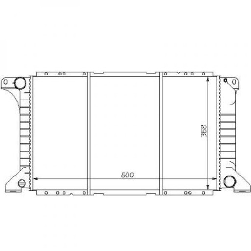 Radiateur Refroidissement Du Moteur 600 X 368 Pour Boite Manuelle De 1991 À 1994 - Pièces auto Maroc