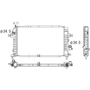 Radiateur Refroidissement Du Moteur 600 X 370 X 28 - Pièces auto Maroc