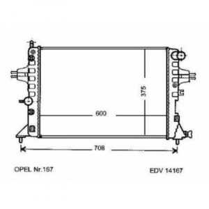 Radiateur Refroidissement Du Moteur 600 X 375 X 26 Pour Boite Manuel De 1998 Jusqu'à la phase suivante - Pièces auto Maroc