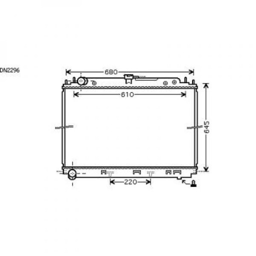 Radiateur Refroidissement Du Moteur 600 X 685 De 2005 À 2010 - Pièces auto Maroc