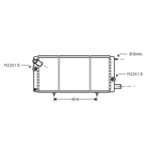 Radiateur Refroidissement Du Moteur 610 X 285 X 38 - Pièces auto Maroc