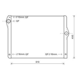 Radiateur Refroidissement Du Moteur 610 X 485 X 34 - Pièces auto Maroc