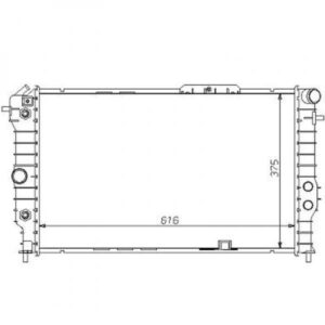 Radiateur Refroidissement Du Moteur 617 X 368 Boite Auto De 1988 À 1995 - Pièces auto Maroc