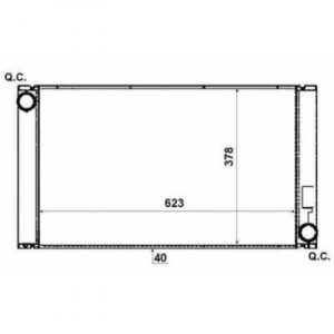 Radiateur Refroidissement Du Moteur 620 X 380 X 40 Pour Boite Manuelle De 2004 Jusqu'à la phase suivante - Pièces auto Maroc
