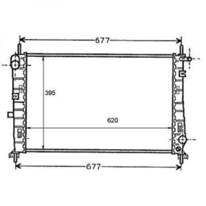 Radiateur Refroidissement Du Moteur 620 X 395 Pour Boite Manuelle De 1996 À 2000 - Pièces auto Maroc