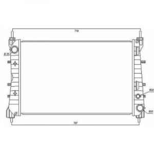 Radiateur Refroidissement Du Moteur 620 X 395 X 27 Pour Boite Manuel De 2007 Jusqu'à la phase suivante - Pièces auto Maroc