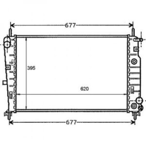 Radiateur Refroidissement Du Moteur 620 X 395 X 28 Pour Boite Auto De 1996 À 2000 - Pièces auto Maroc