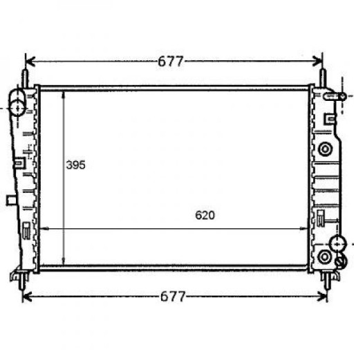 Radiateur Refroidissement Du Moteur 620 X 395 X 28 Pour Boite Auto De 1996 À 2000 - Pièces auto Maroc