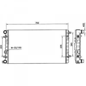 Radiateur Refroidissement Du Moteur 620 X 405 X 19 - Pièces auto Maroc