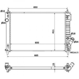 Radiateur Refroidissement Du Moteur 62000 à 20410 De 2006 Jusqu'à la phase suivante - Pièces auto Maroc