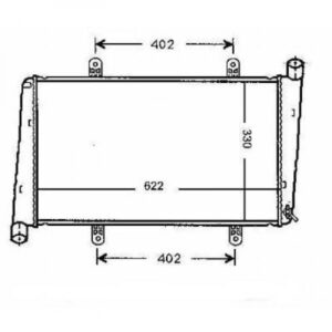 Radiateur Refroidissement Du Moteur 622 X 330 X 27 De 1995 À 2005 - Pièces auto Maroc