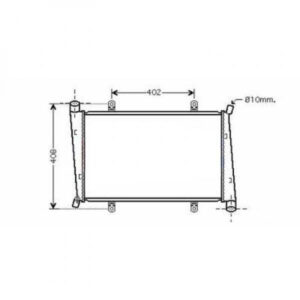 Radiateur Refroidissement Du Moteur 622 X 330 X 27 Pour Boite Manuelle De 2000 À 2006 - Pièces auto Maroc