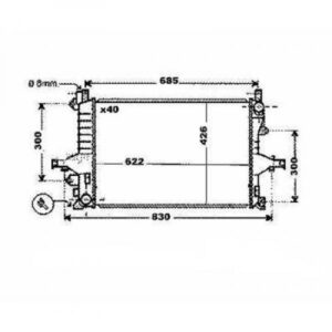 Radiateur Refroidissement Du Moteur 622 X 426 De 1998 À 2007 - Pièces auto Maroc