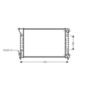 Radiateur Refroidissement Du Moteur 630 X 320 X 34 - Pièces auto Maroc