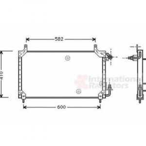 Radiateur, Refroidissement Du Moteur 630 X 350 X 16 De 2006 Jusqu'à la phase suivante - Pièces auto Maroc