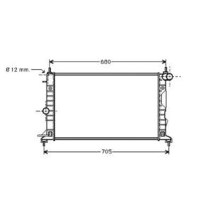Radiateur Refroidissement Du Moteur 630 X 380 X 34 Pour Boite Manuelle De 2000 À 2002 - Pièces auto Maroc