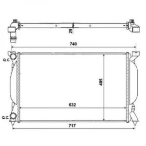 Radiateur Refroidissement Du Moteur 630 X 415 X 24 Pour Boite Manuel De 2000 Jusqu'à la phase suivante - Pièces auto Maroc