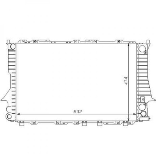 Radiateur Refroidissement Du Moteur 632 X 414 Pour Boite Manuelle De 1991 À 1994 - Pièces auto Maroc