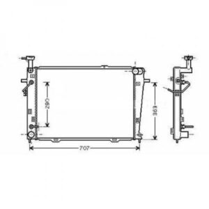 Radiateur Refroidissement Du Moteur 640 X 462 De 2004 Jusqu'à la phase suivante - Pièces auto Maroc