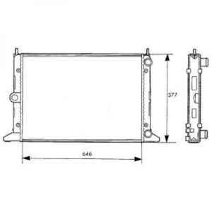 Radiateur Refroidissement Du Moteur 645 X 378 Pour Boite Manuelle De 1995 À 2000 - Pièces auto Maroc