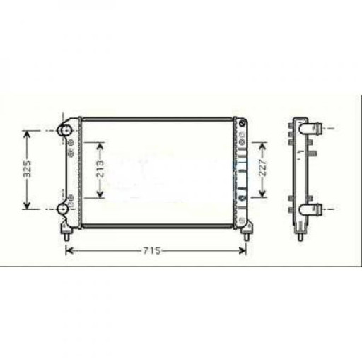 Radiateur Refroidissement Du Moteur 648 X 398 Pour Boite Manuelle De 2002 Jusqu'à la phase suivante - Pièces auto Maroc