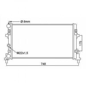 Radiateur Refroidissement Du Moteur 650 X 340 X 26 De 2008 Jusqu'à la phase suivante - Pièces auto Maroc