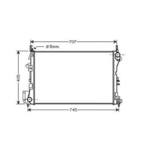 Radiateur Refroidissement Du Moteur 650 X 405 X 18 - Pièces auto Maroc