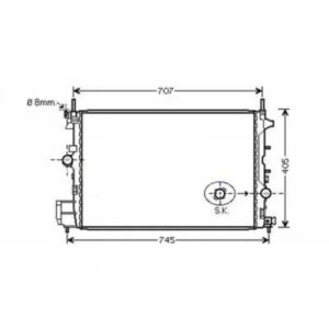 Radiateur Refroidissement Du Moteur 650 X 415 X 34 Boite Auto De 2005 Jusqu'à la phase suivante - Pièces auto Maroc
