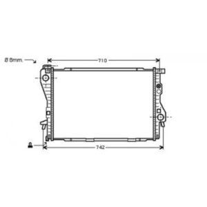 Radiateur Refroidissement Du Moteur 650 X 430 Boite Auto De 1994 À 1998 - Pièces auto Maroc