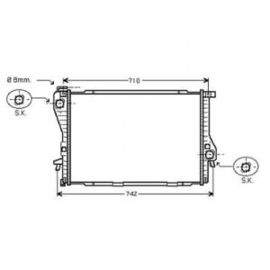 Radiateur Refroidissement Du Moteur 650 X 440 Boite Auto De 1998 À 1940 - Pièces auto Maroc
