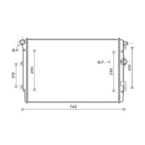 Radiateur Refroidissement Du Moteur 650 X 444 X 33 - Pièces auto Maroc