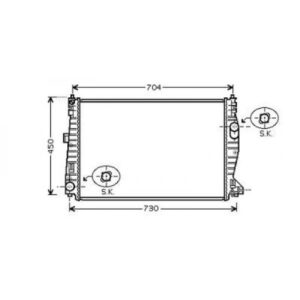 Radiateur Refroidissement Du Moteur 650 X 455 X 32 Pour Boite Manuel De 2005 Jusqu'à la phase suivante - Pièces auto Maroc