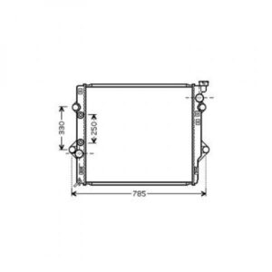 Radiateur Refroidissement Du Moteur 650 X 590 De 2002 À 2007 - Pièces auto Maroc