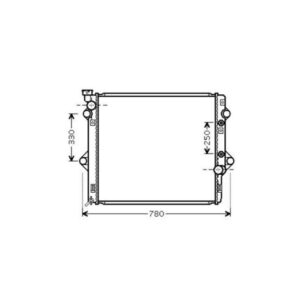 Radiateur Refroidissement Du Moteur 650 X 590 X 25 - Pièces auto Maroc
